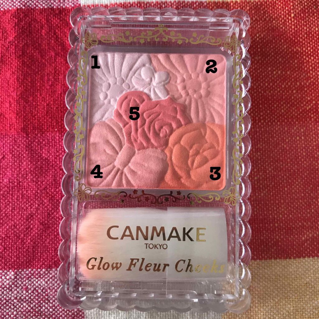 グロウフルールチークス/キャンメイク/パウダーチークを使ったクチコミ（1枚目）