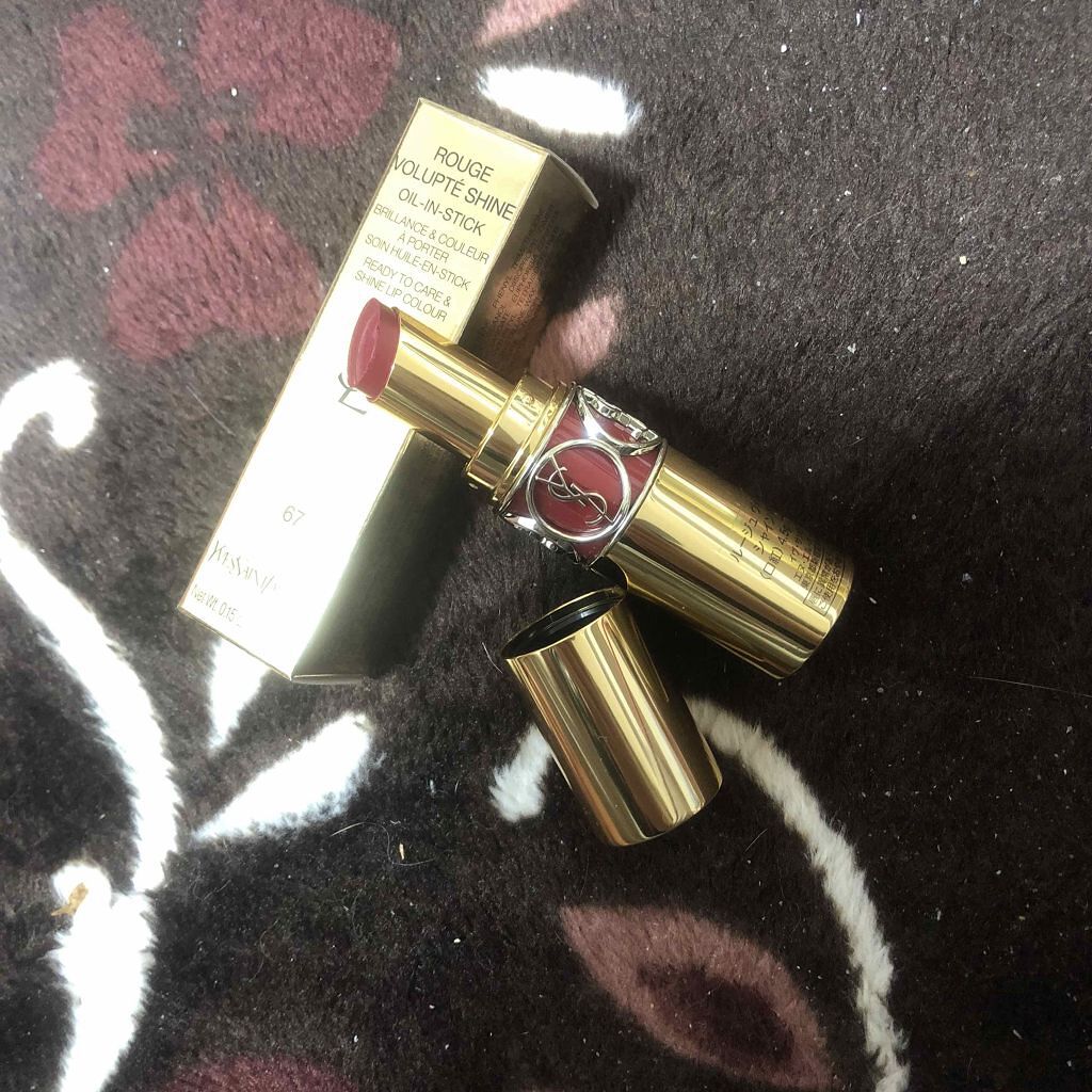 ルージュ ヴォリュプテ シャイン/YVES SAINT LAURENT BEAUTE/口紅を使ったクチコミ(1枚目)
