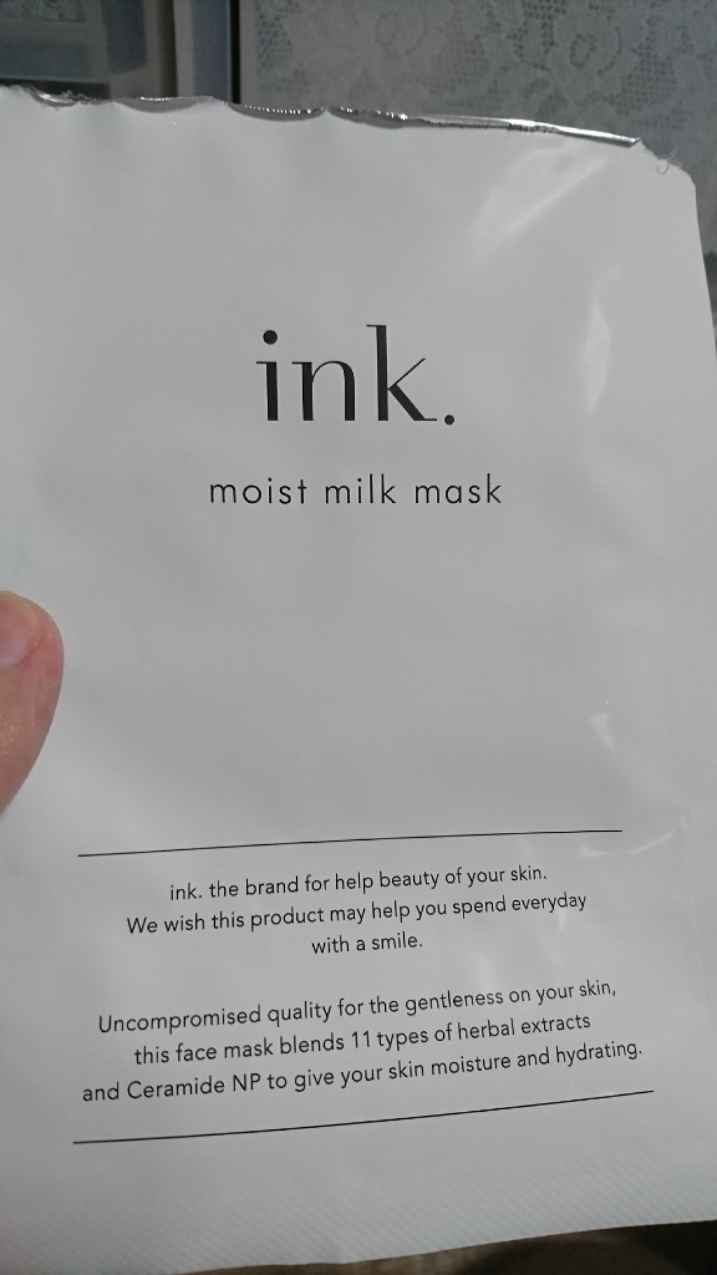 モイストミルクマスク/ink./シートマスク・パックを使ったクチコミ（1枚目）