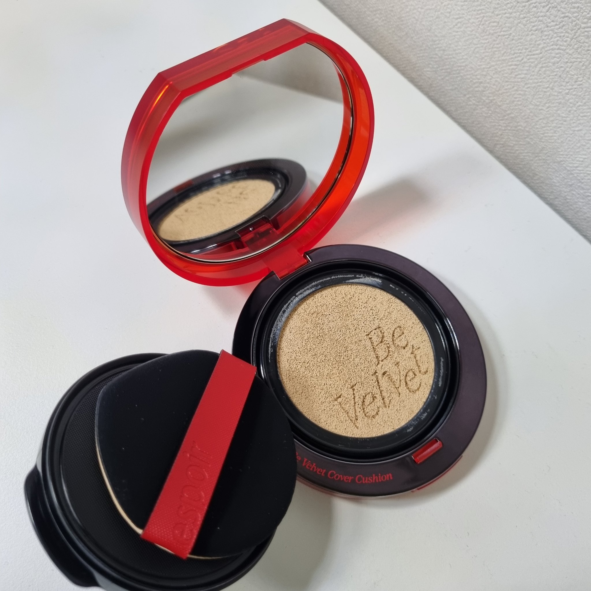 ビーベルベットカバークッション/espoir/クッションファンデーションを使ったクチコミ（2枚目）