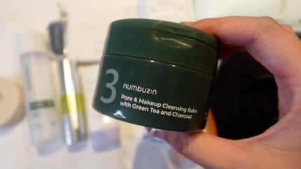 3番 緑茶炭毛穴パッククレンジングバーム/numbuzin/クレンジングバームを使ったクチコミ(2枚目)