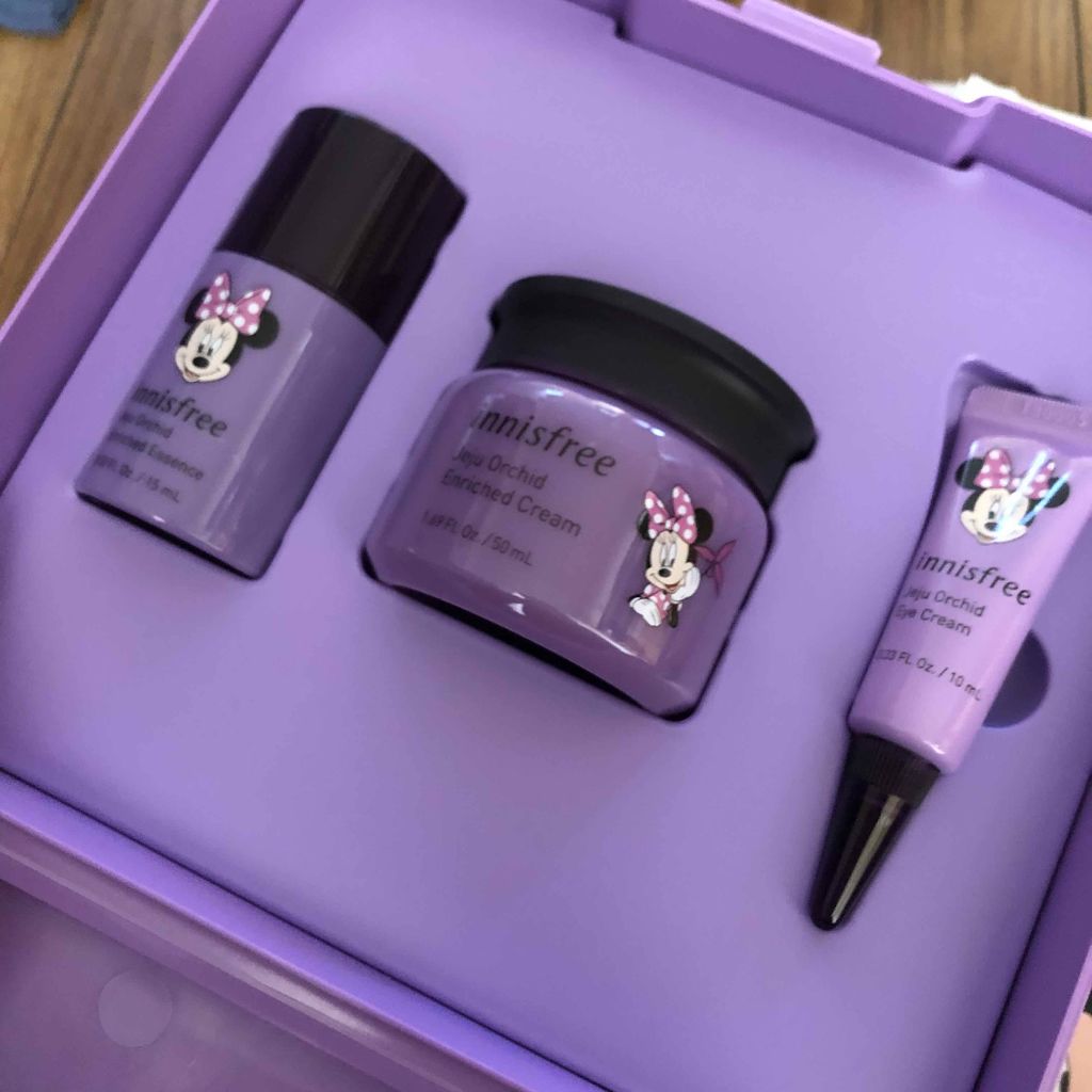 オーキッド エンリッチド クリーム セット Disney LTD/innisfree/その他キットセットを使ったクチコミ（2枚目）