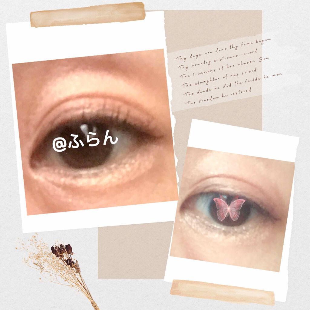 single eye color/la peau de gem./単色アイシャドウを使ったクチコミ(2枚目)