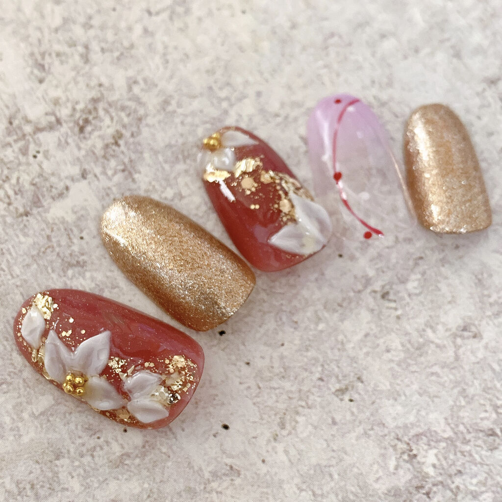 ジェルネイル（ライト対応）/セリア/ジェルネイルを使ったクチコミ（2枚目）