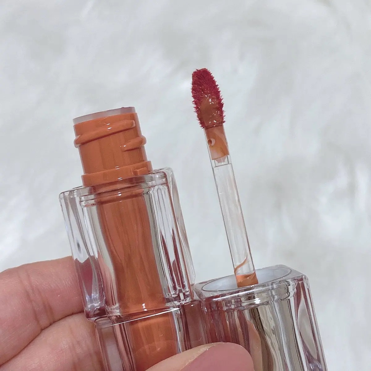 ウォーターリズムグロウティント 04 フィグピーチ/TIRTIR(ティルティル)/リップティントを使ったクチコミ（3枚目）