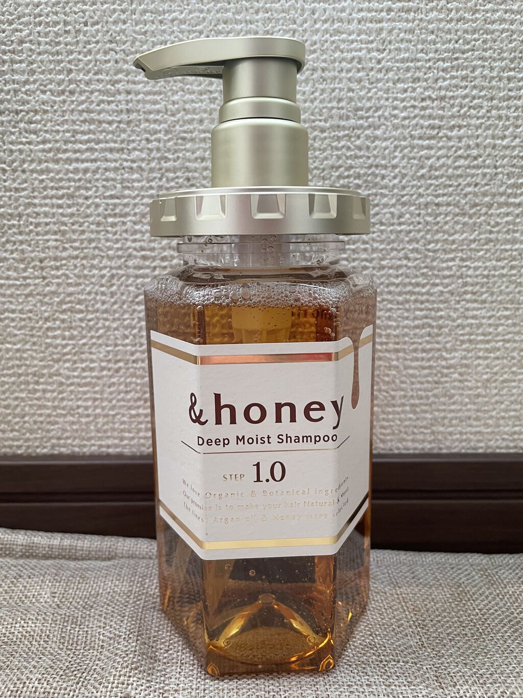 ディープモイスト シャンプー1.0／ヘアトリートメント2.0 シャンプー 本体440ml/&honey/市販シャンプーを使ったクチコミ（1枚目）