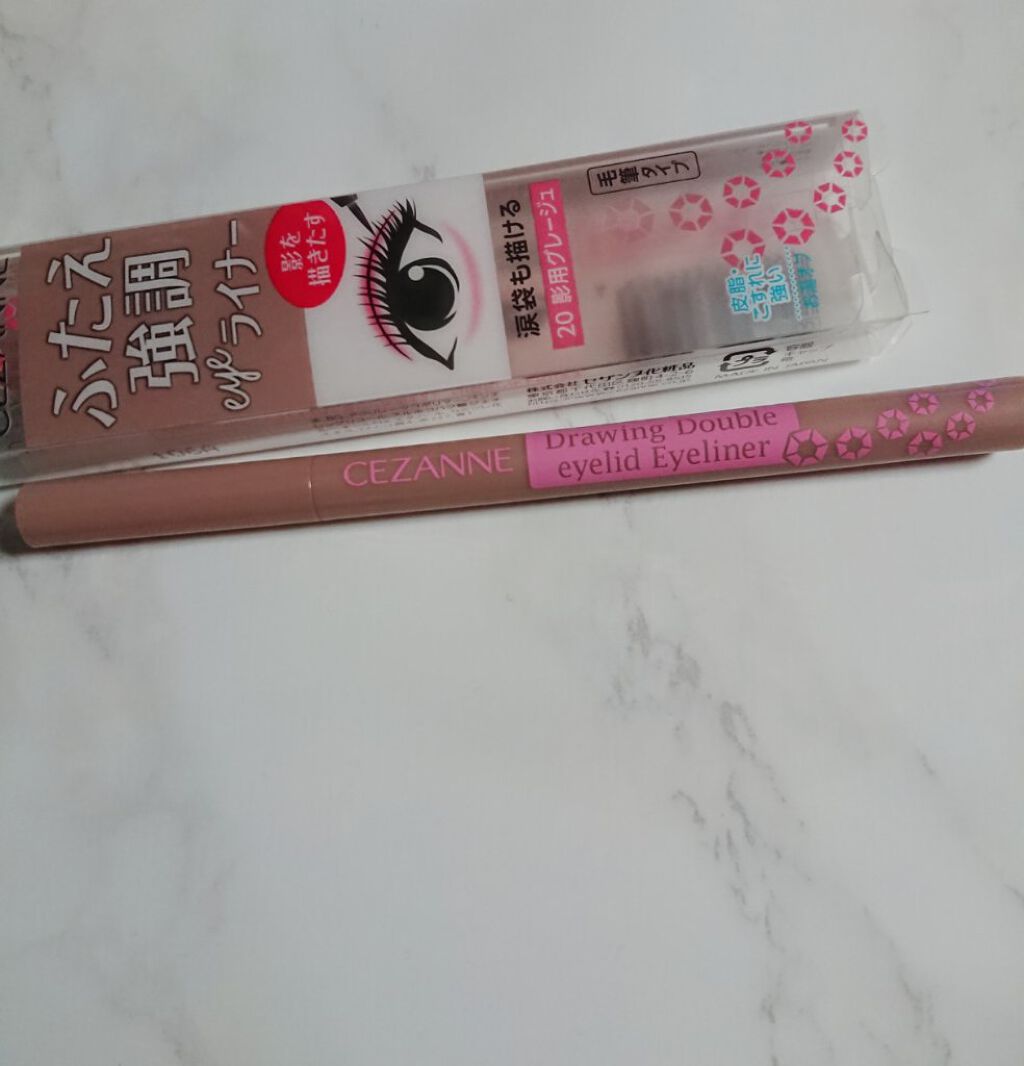 描くふたえアイライナー/CEZANNE/リキッドアイライナーを使ったクチコミ(1枚目)