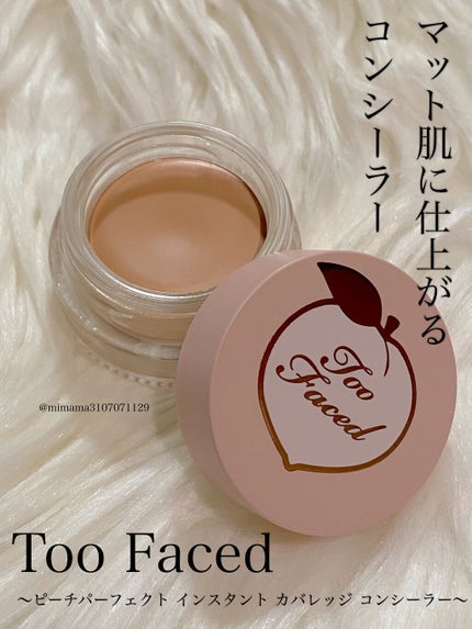 ピーチパーフェクト インスタントカバレッジ コンシーラー ハニーコーム /Too Faced/クリームコンシーラーの画像