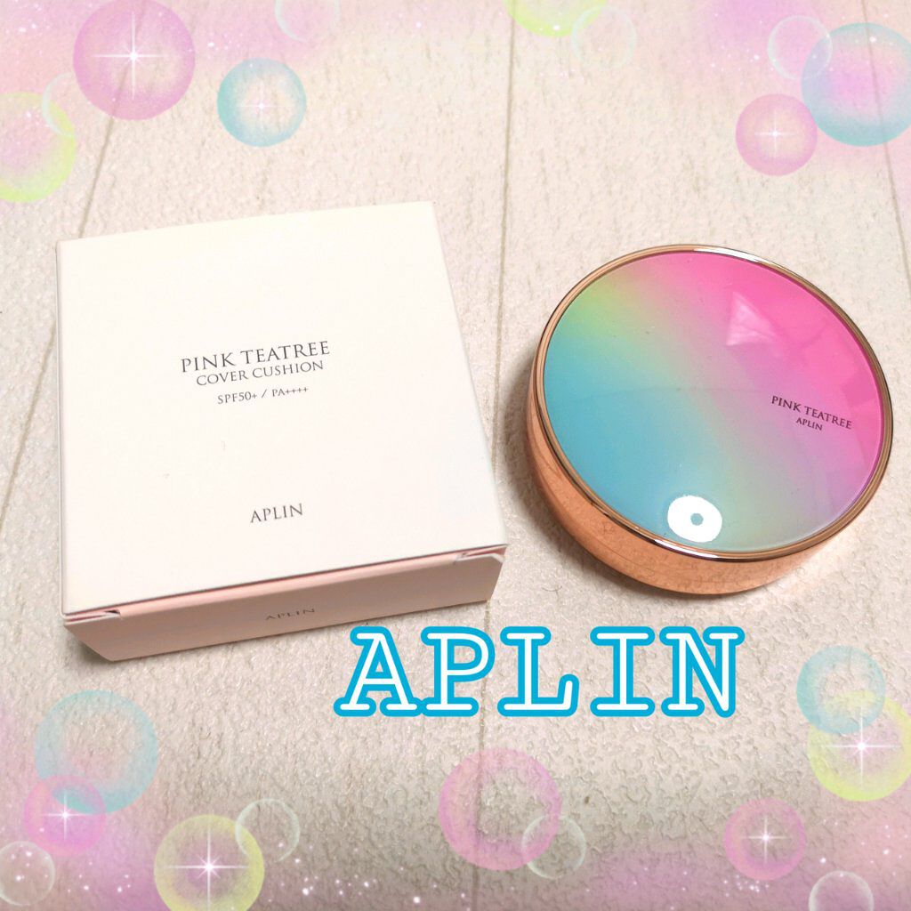 ピンクティーツリーカバークッション/APLIN/クッションファンデーションを使ったクチコミ(1枚目)