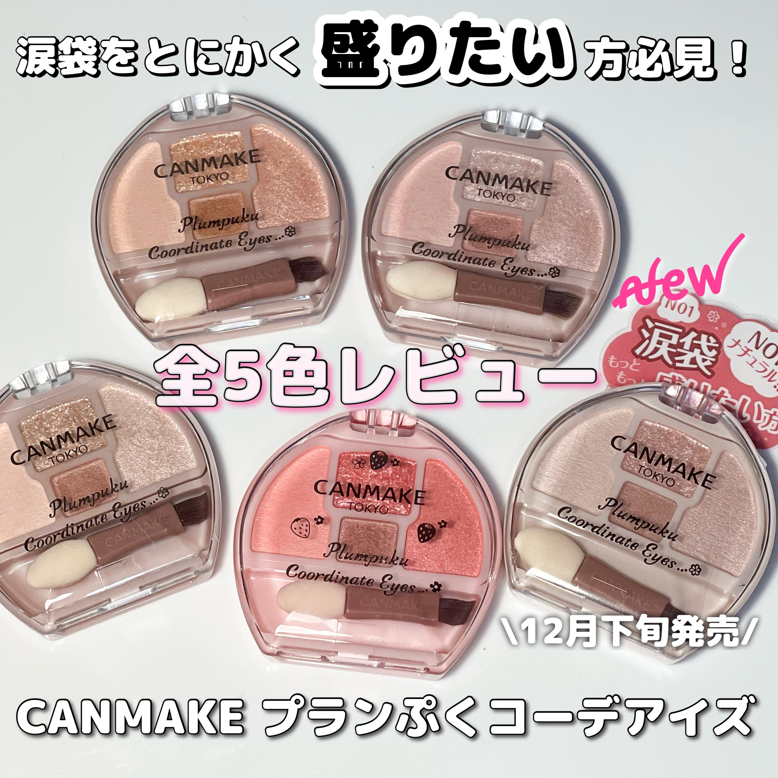 プランぷくコーデアイズ/キャンメイク/パウダーアイシャドウを使ったクチコミ（1枚目）