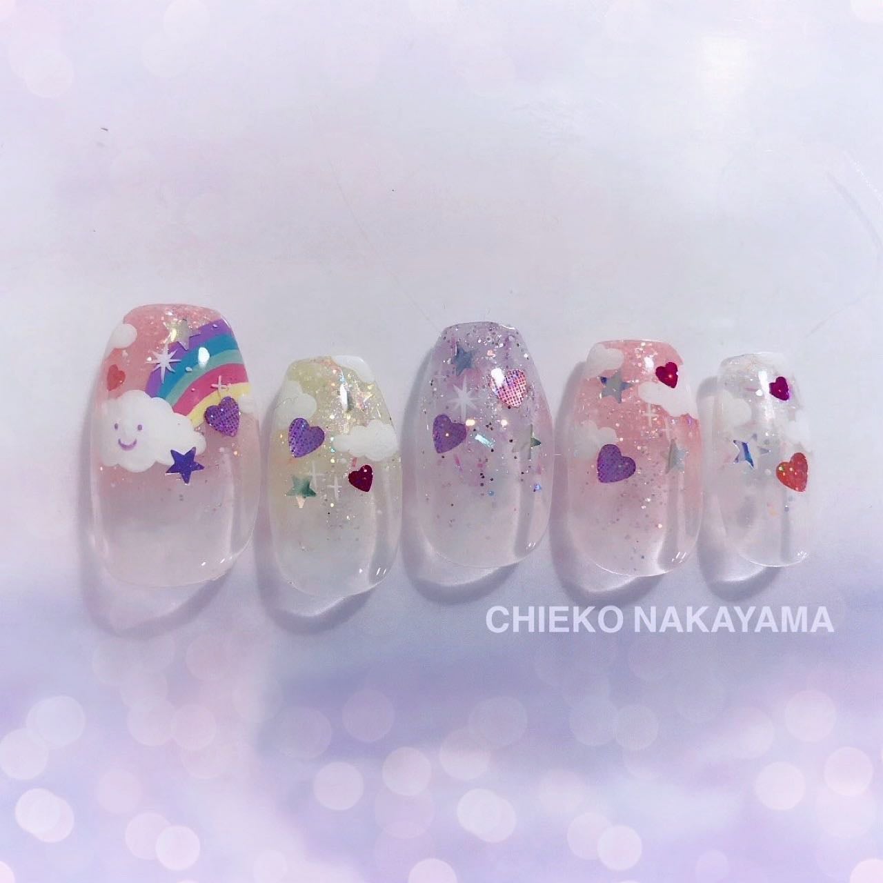 なかやまちえこ on LIPS 「☁️🌈✨💗⠀⠀@preanfaofficial@kimacat..」(1枚目)