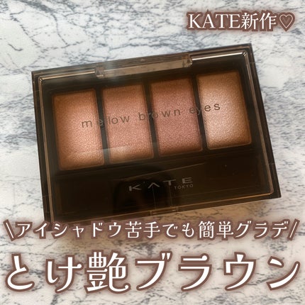 ケイト メロウブラウンアイズ/KATE/アイシャドウパレットを使ったクチコミ(1枚目)