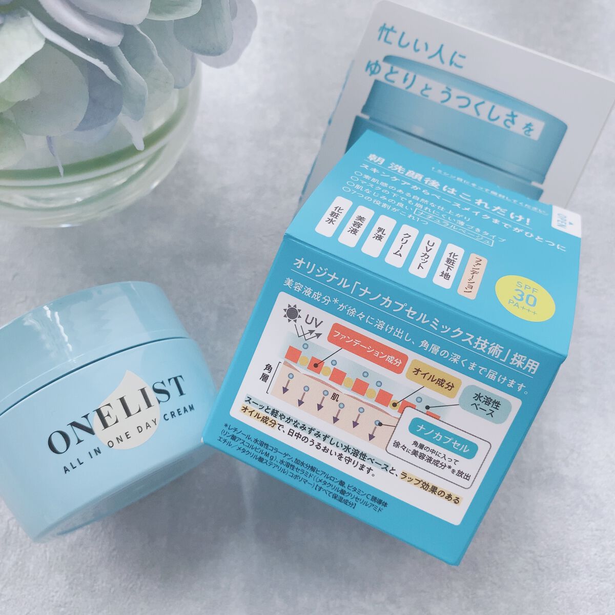 ワンリスト オールインワン デイクリーム/ナリスアップ/オールインワン化粧品を使ったクチコミ(2枚目)