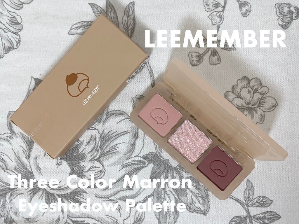 3色マロンアイシャドウパレット/LEEMEMBER/アイシャドウパレットを使ったクチコミ(1枚目)