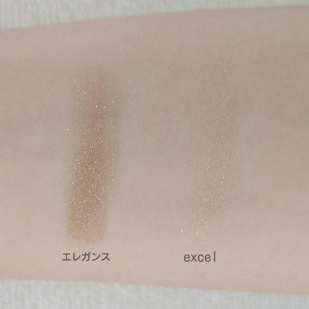 シャイニーシャドウ N/excel/単色アイシャドウを使ったクチコミ（3枚目）