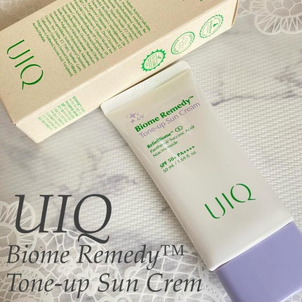 バイオームレメディパープルトーンアップUVクリーム/UIQ/日焼け止めクリームを使ったクチコミ(1枚目)