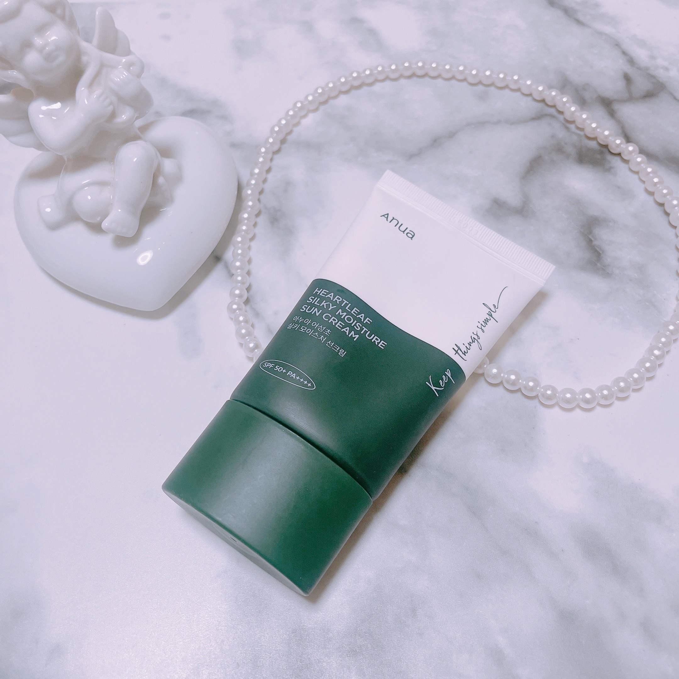 ドクダミ シルキー モイスチャー サンクリーム/Anua/日焼け止めクリームを使ったクチコミ（1枚目）