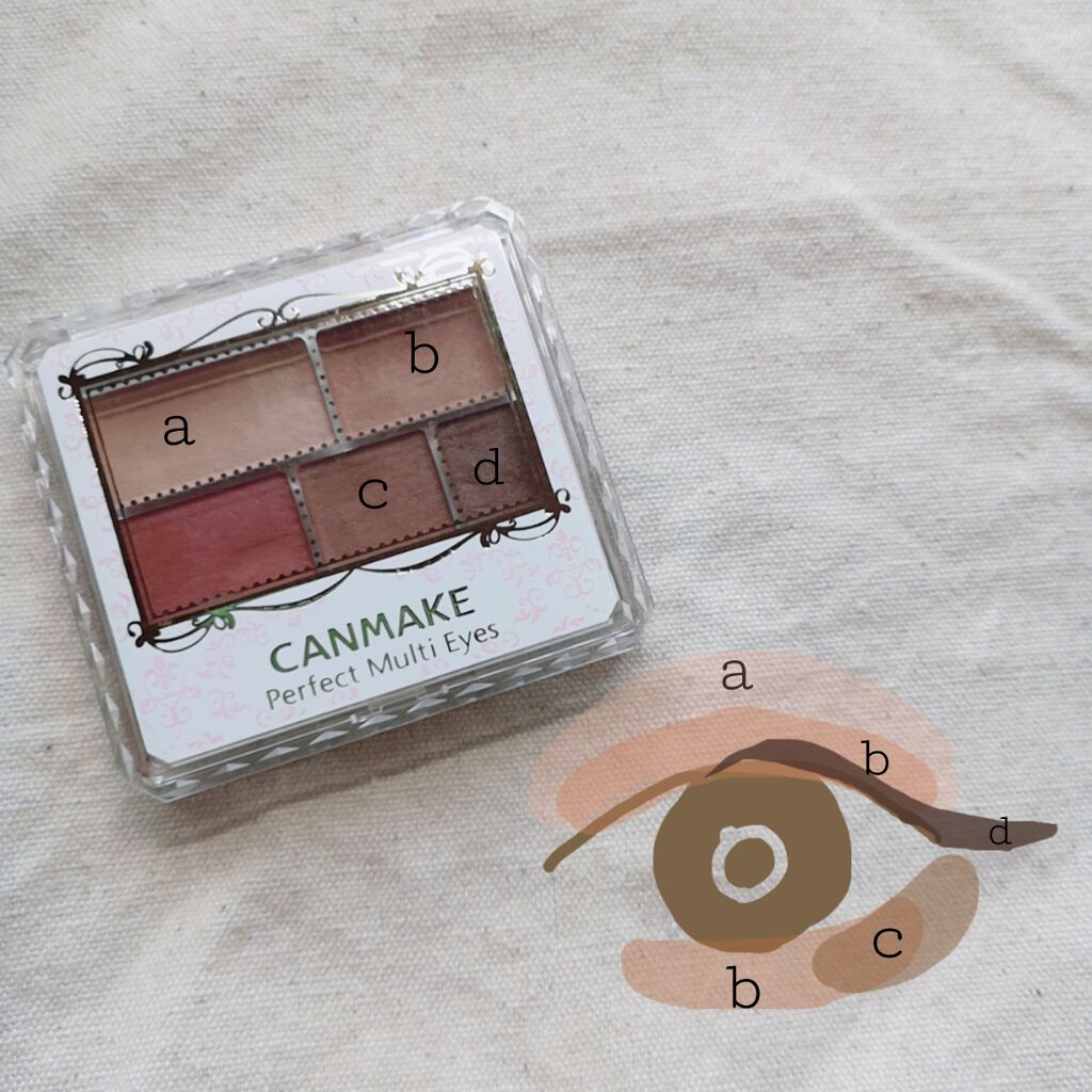 パーフェクトマルチアイズ/キャンメイク/アイシャドウパレットを使ったクチコミ(2枚目)