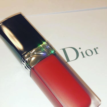 ルージュ ディオール フォーエヴァー リキッド 999 フォーエヴァー ディオール/Dior/口紅を使ったクチコミ（1枚目）