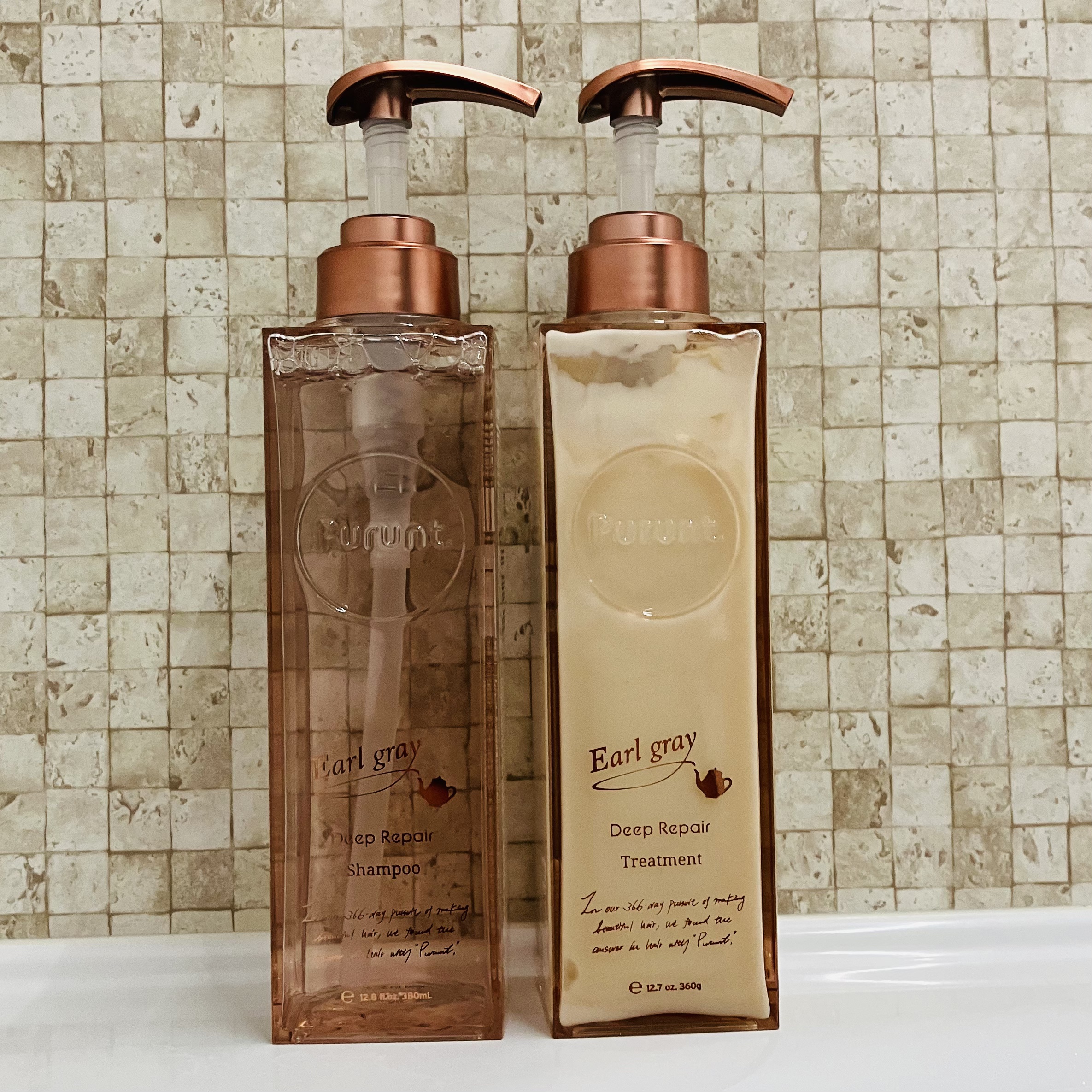 プルント ディープリペアペアセット アールグレイ N/Purunt./市販シャンプーを使ったクチコミ（1枚目）