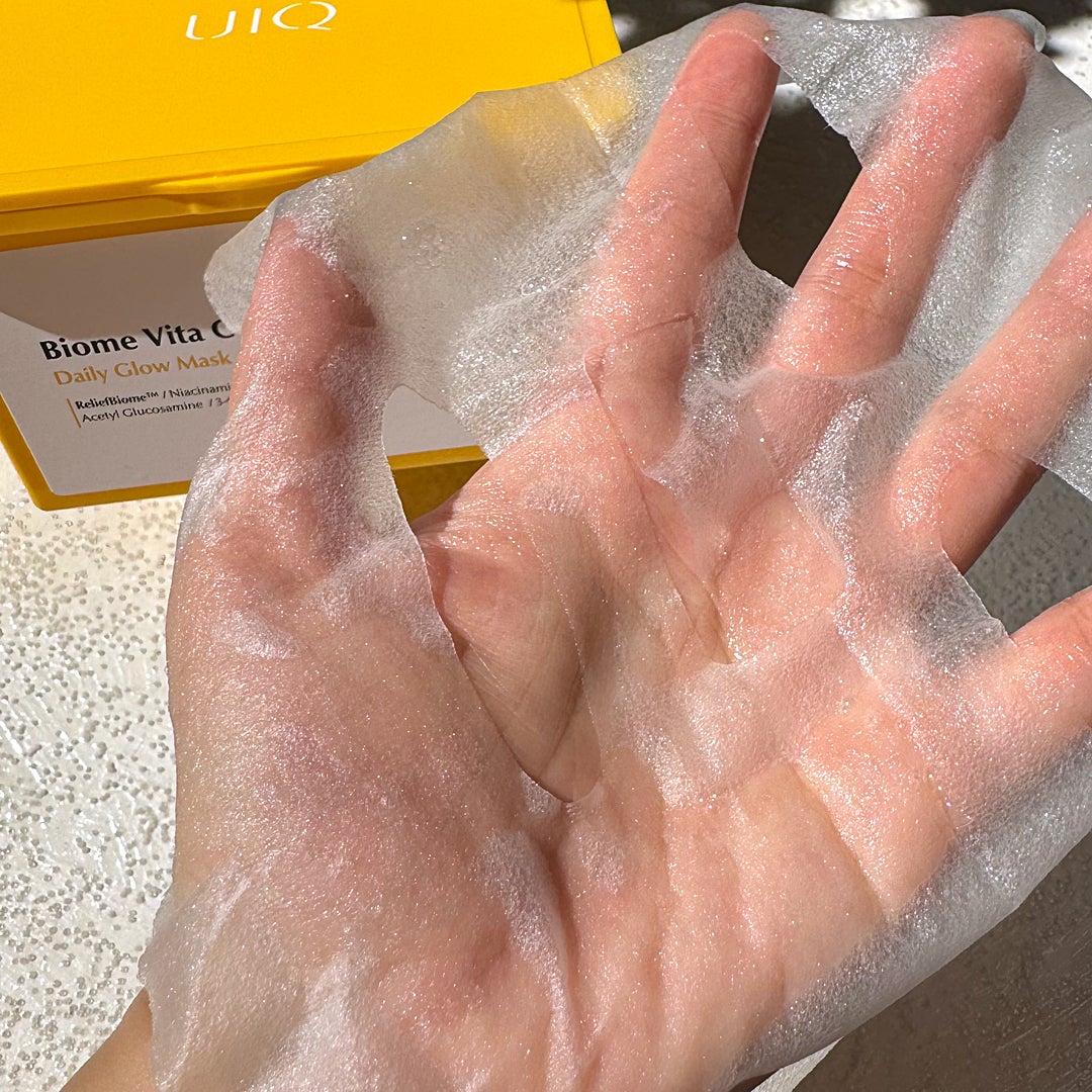 バイオームビタCグローデイリーシートマスク/UIQ/シートマスク・パックを使ったクチコミ(5枚目)