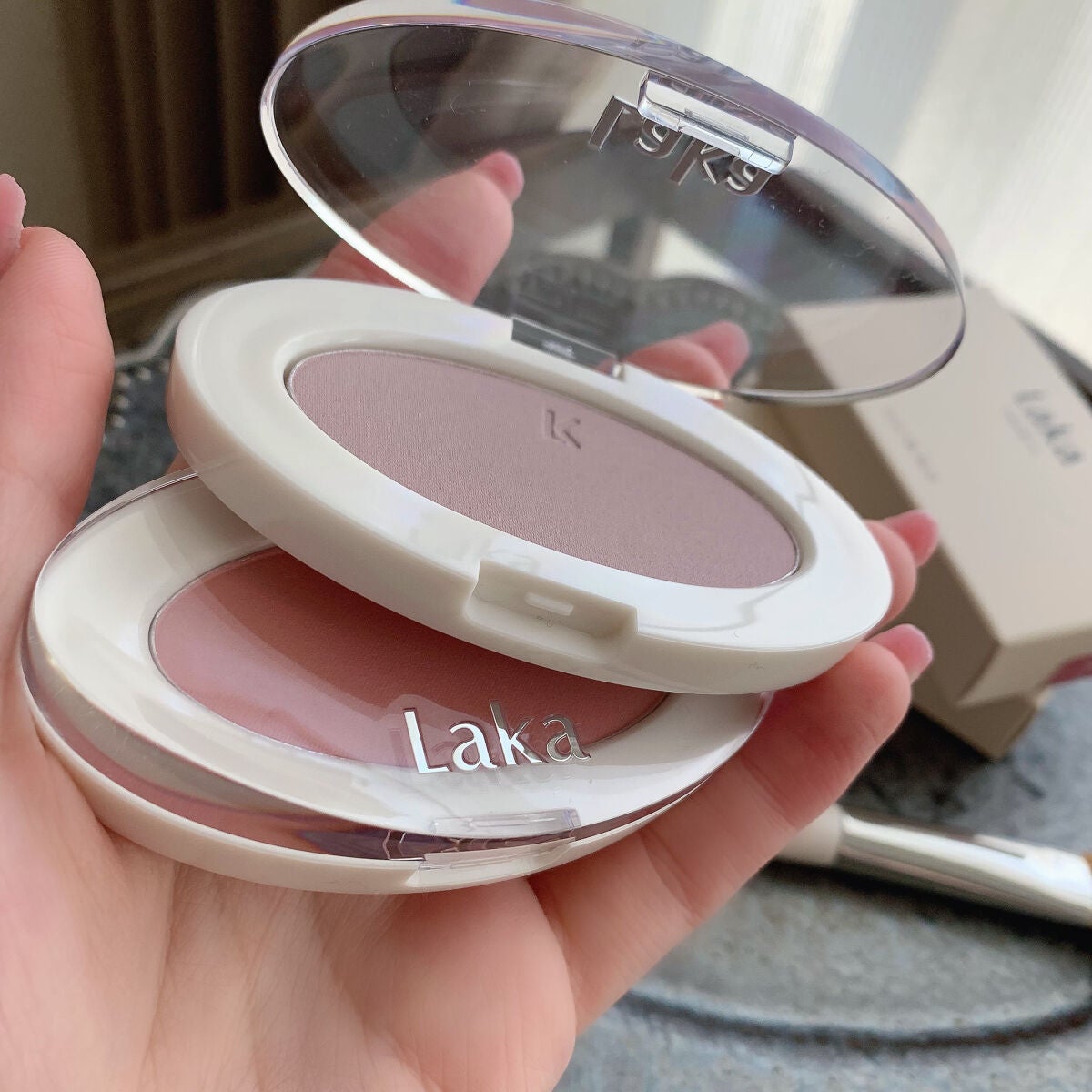 ラブシルクブラッシュ/Laka/パウダーチークを使ったクチコミ(4枚目)