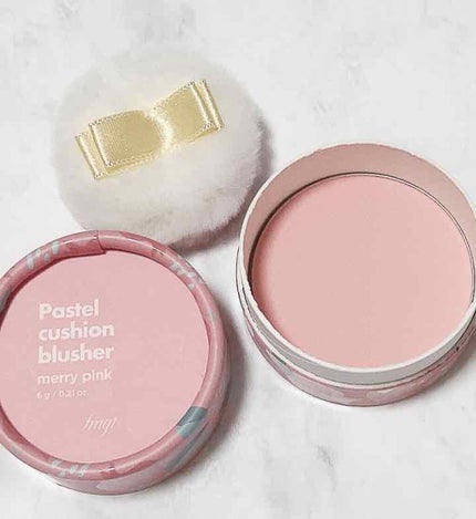 パステルクッションブラッシャー/THE FACE SHOP/パウダーチークを使ったクチコミ(4枚目)