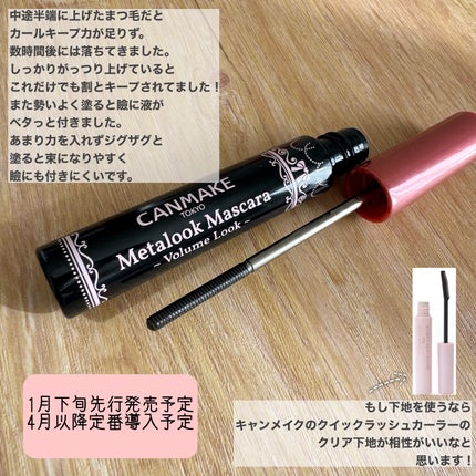 メタルックマスカラ~ボリュームルック~/キャンメイク/マスカラを使ったクチコミ(4枚目)