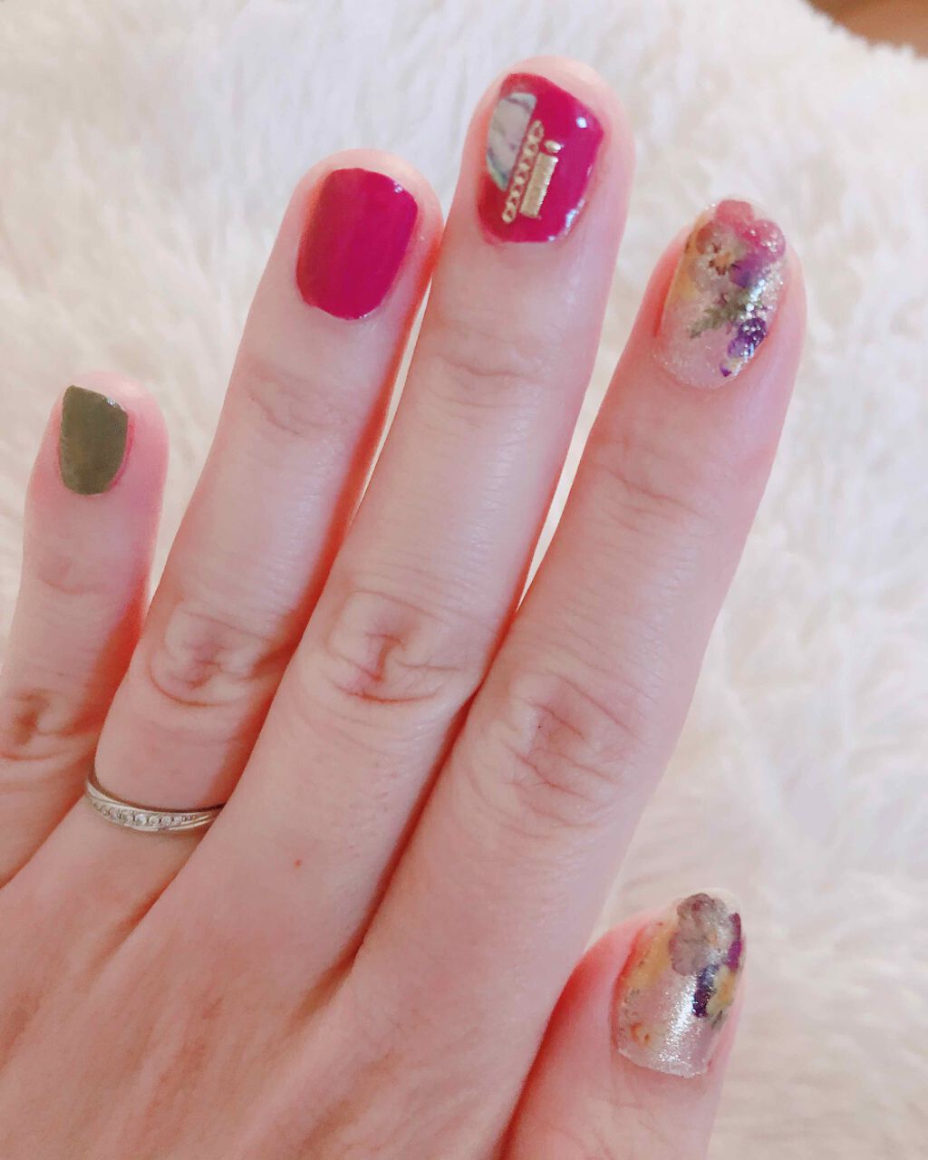 ダイソー エスポルール ネイルポリッシュ/エスポルール/マニキュアを使ったクチコミ(1枚目)