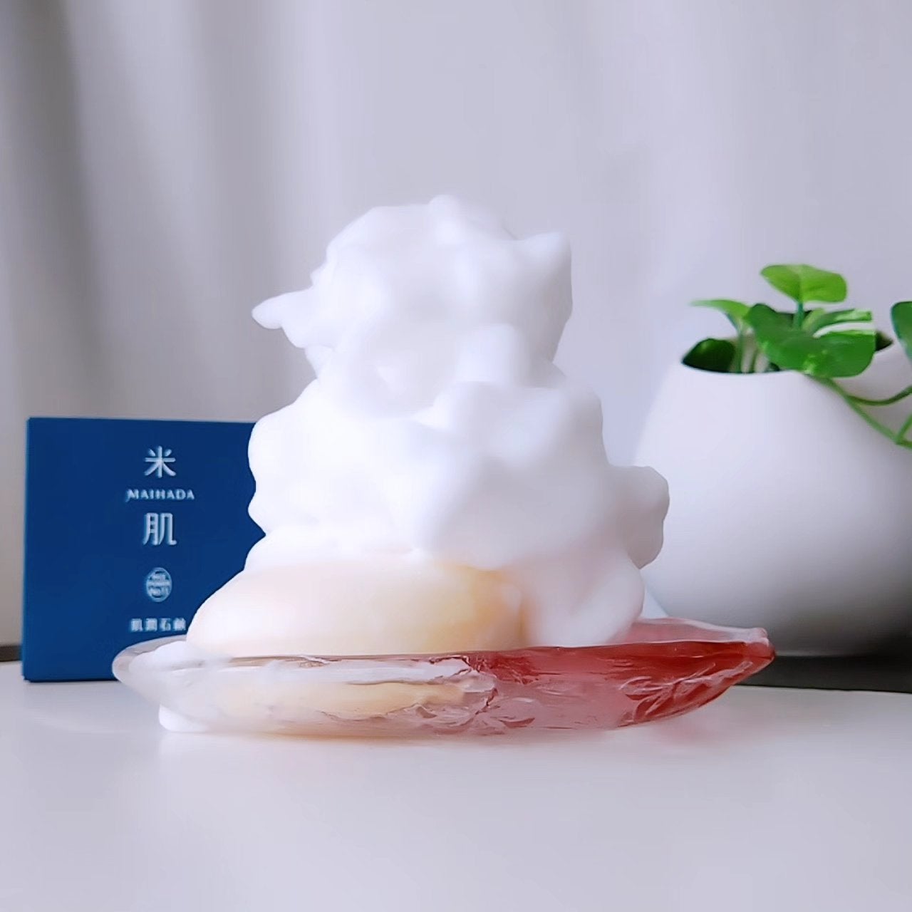 肌潤石鹸/米肌/洗顔石鹸を使ったクチコミ(3枚目)