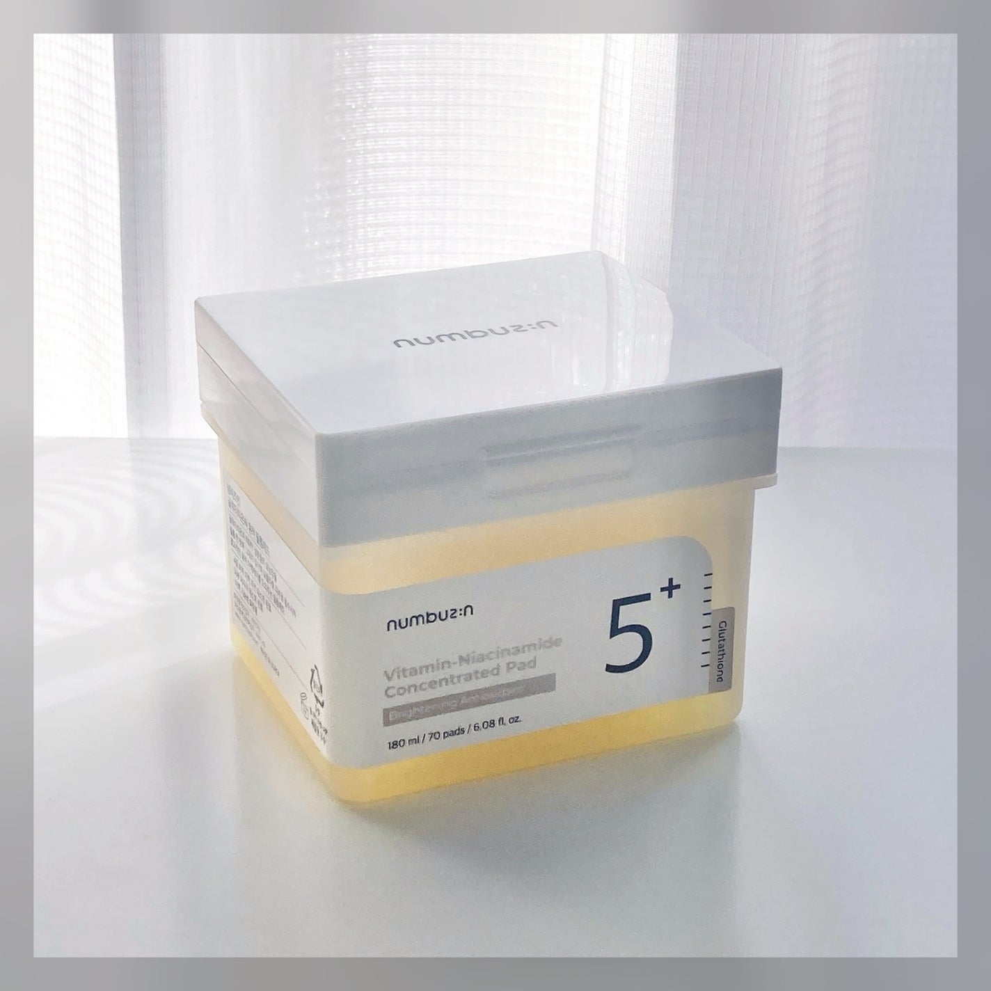 5番 白玉グルタチオンCフィルムパッド/numbuzin/トナーパッドを使ったクチコミ(5枚目)