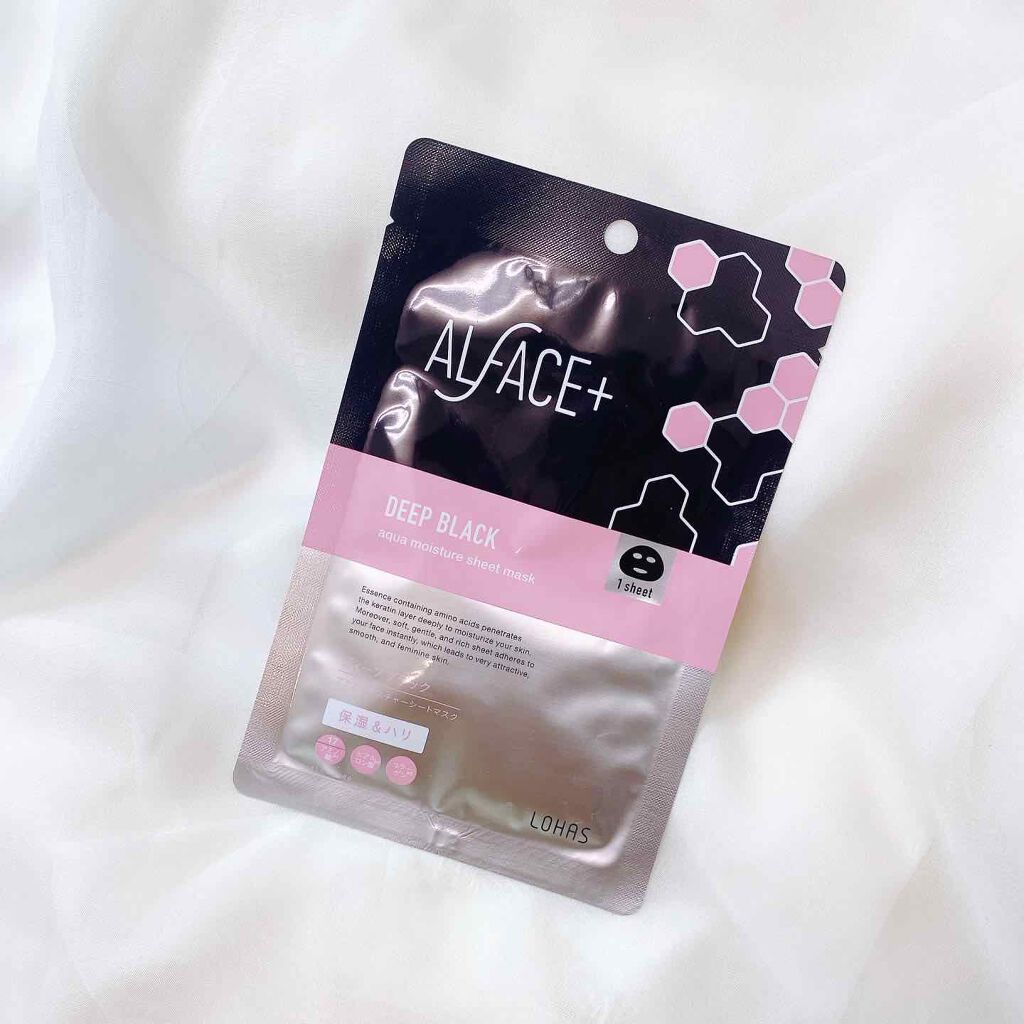 ディープブラック アクアモイスチャー シートマスク 1枚/ALFACE+/シートマスク・パックを使ったクチコミ（1枚目）