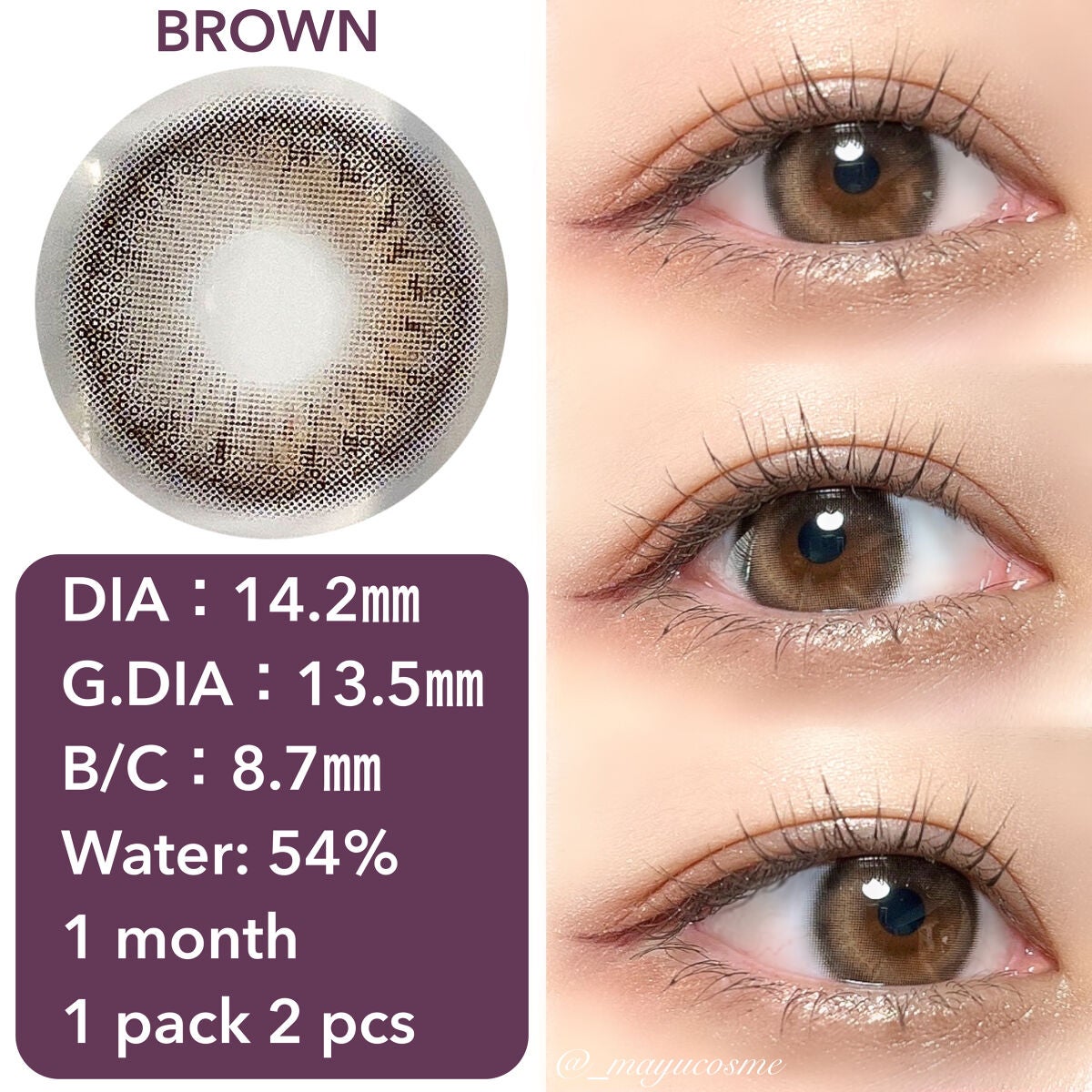 One & Only Kristin/Hapa kristin/カラーコンタクトレンズを使ったクチコミ(2枚目)