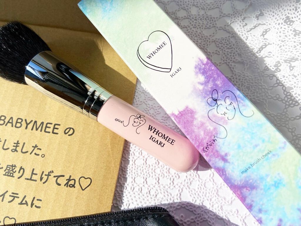 チークブラシ 熊野筆/WHOMEE/メイクブラシを使ったクチコミ（2枚目）