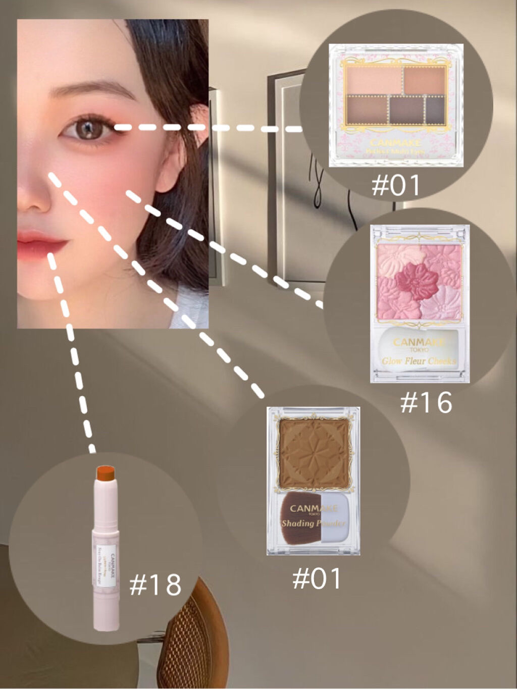 グロウフルールチークス/キャンメイク/パウダーチークを使ったクチコミ（2枚目）