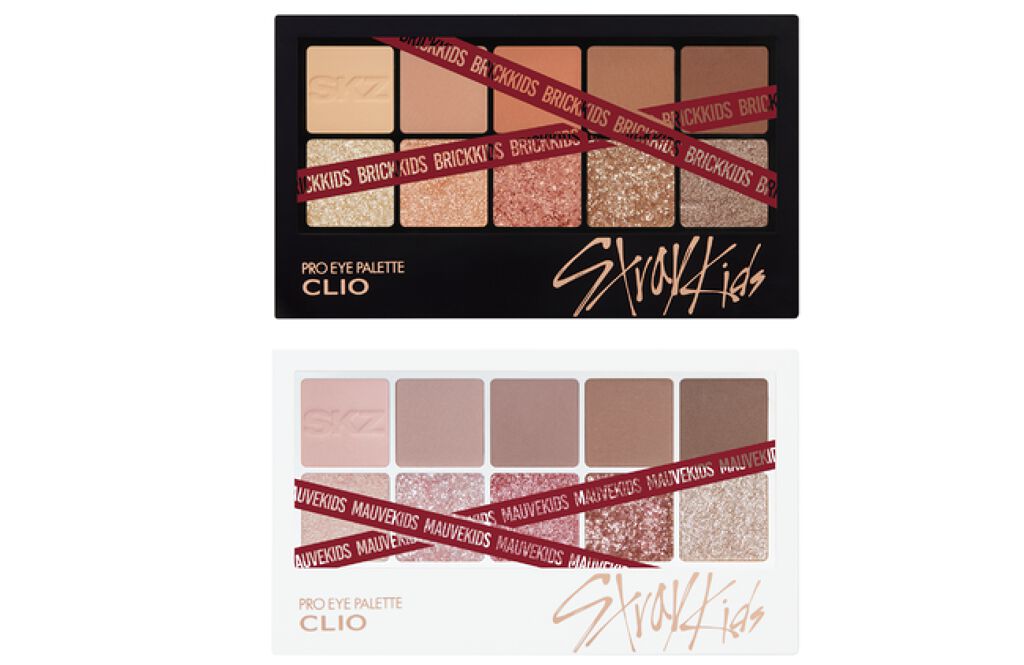 Stray Kids CLIO 購入特典 試してみた】CLIO straykids限定カラープロアイパレットのリアル