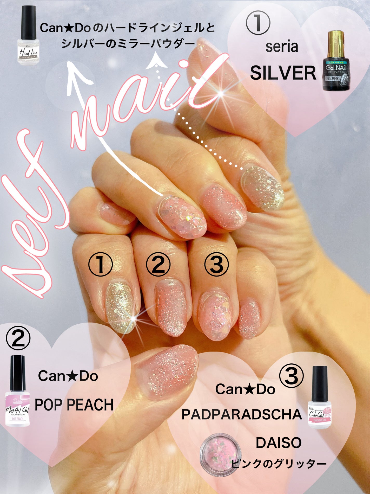 デコレーションネイルパーツ/DAISO/ネイルチップ・パーツを使ったクチコミ(1枚目)