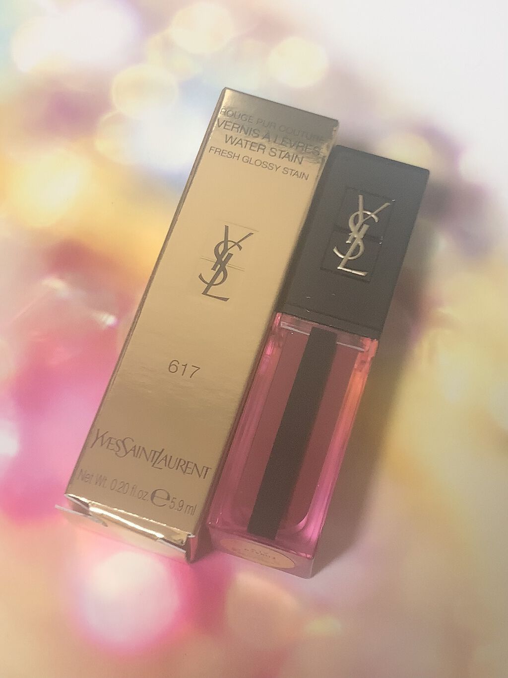 ルージュ ピュールクチュール ヴェルニ ウォーターステイン/YVES SAINT LAURENT BEAUTE/口紅を使ったクチコミ(1枚目)
