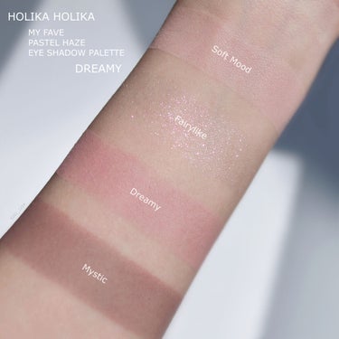 HOLIKA HOLIKA ホリカホリカ マイフェイブシャドウパレット（4カラー）のクチコミ「HOLIKA HOLIKA
- MY FAVE PASTEL HAZE EYE SHADOW .....」（1枚目）