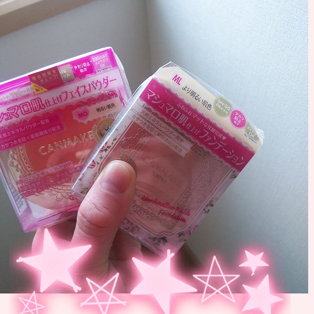 【旧品】マシュマロフィニッシュパウダー/キャンメイク/プレストパウダーを使ったクチコミ(1枚目)