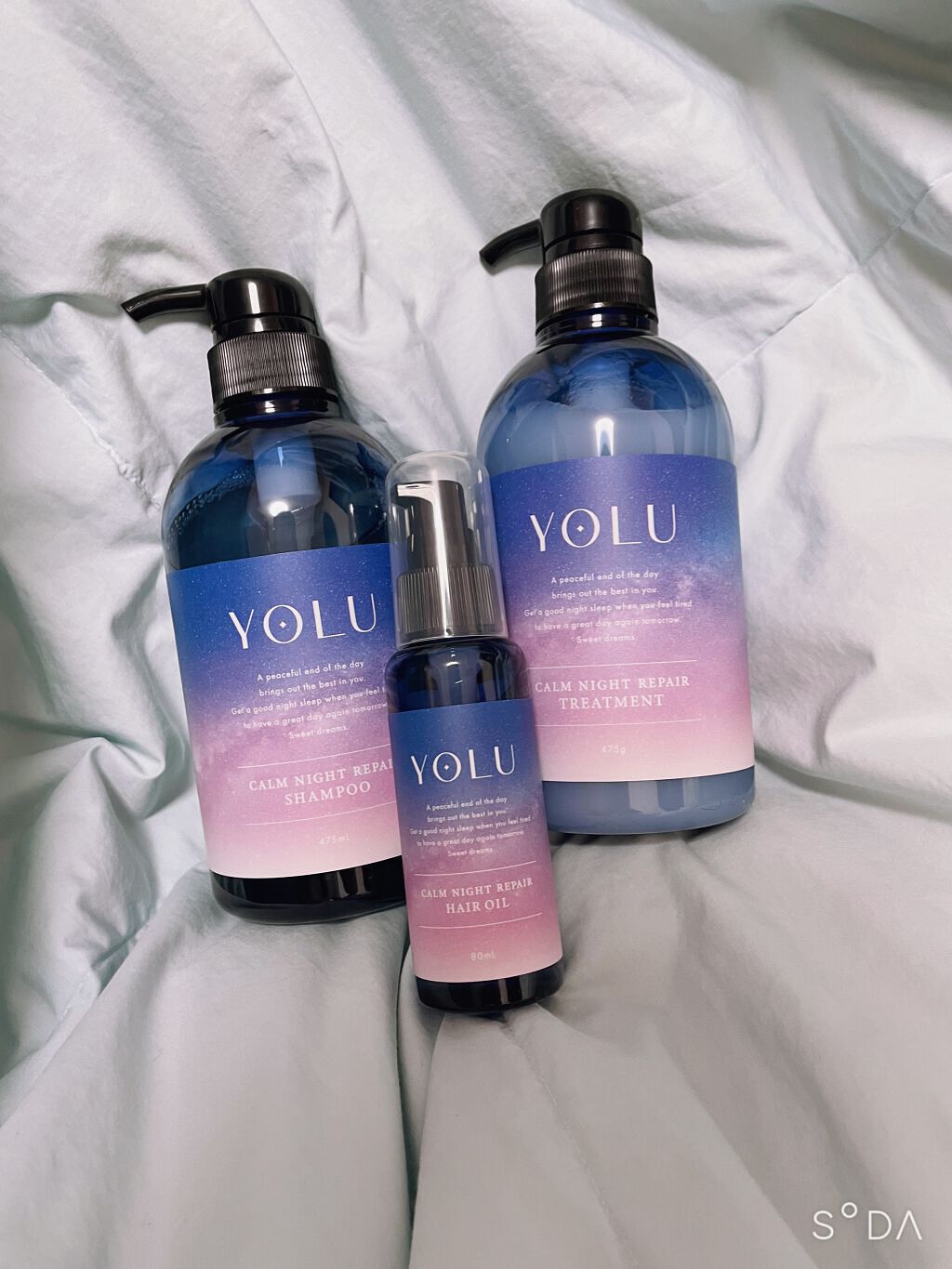 カームナイトリペアシャンプー/トリートメント/YOLU/市販シャンプーを使ったクチコミ(1枚目)