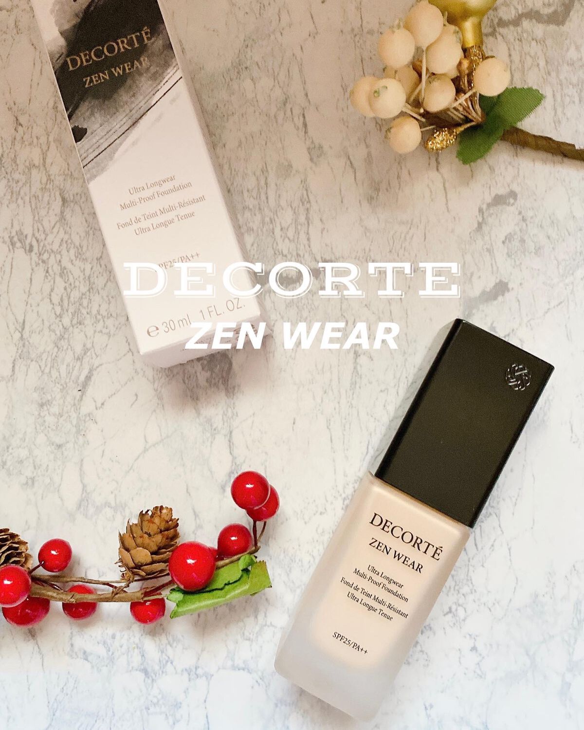 ゼン ウェア フルイド W21/DECORTÉ/リキッドファンデーションを使ったクチコミ（1枚目）