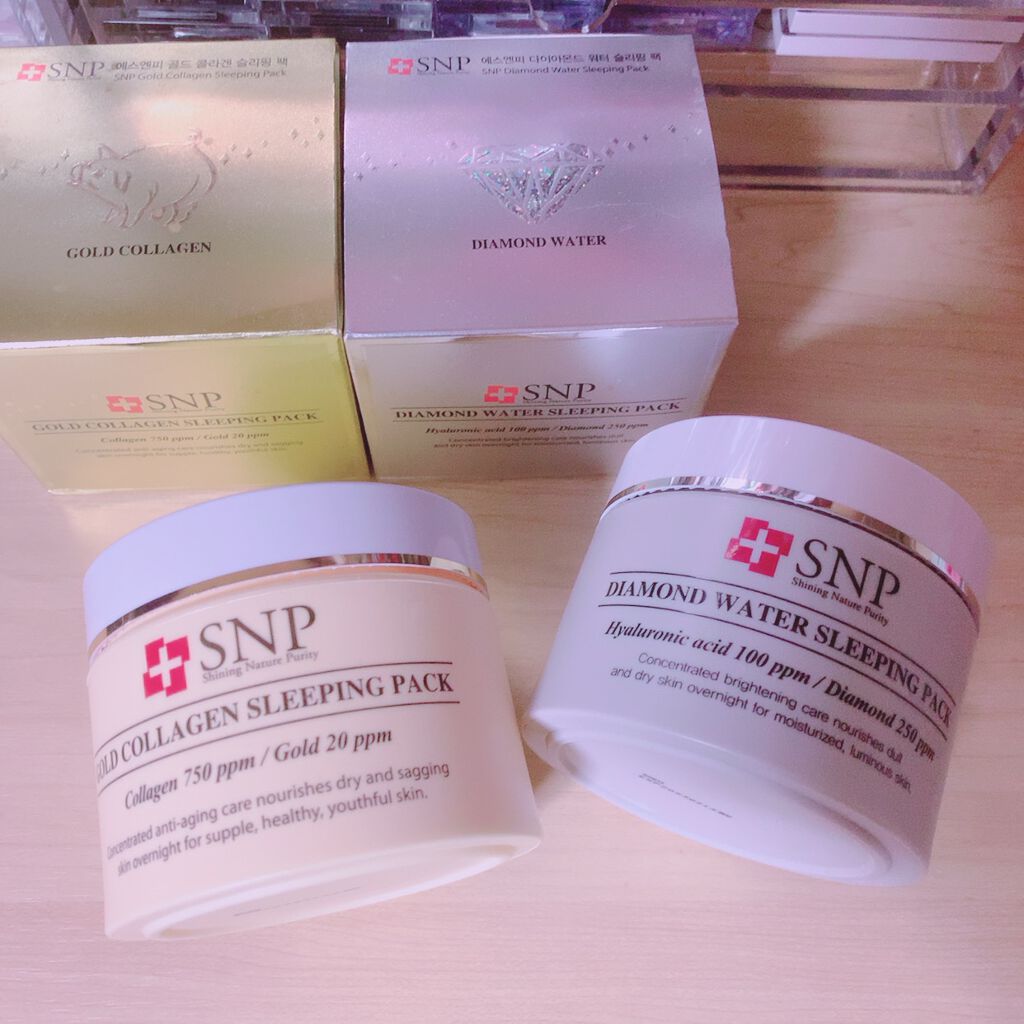 SNP ゴールド コラーゲン スリーピング パック/SNP/シートマスク・パックを使ったクチコミ(1枚目)
