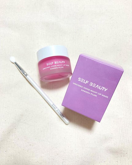 ユニコーングッドナイトリップマスク カカドゥプラム/SELF BEAUTY/リップマスクを使ったクチコミ(1枚目)