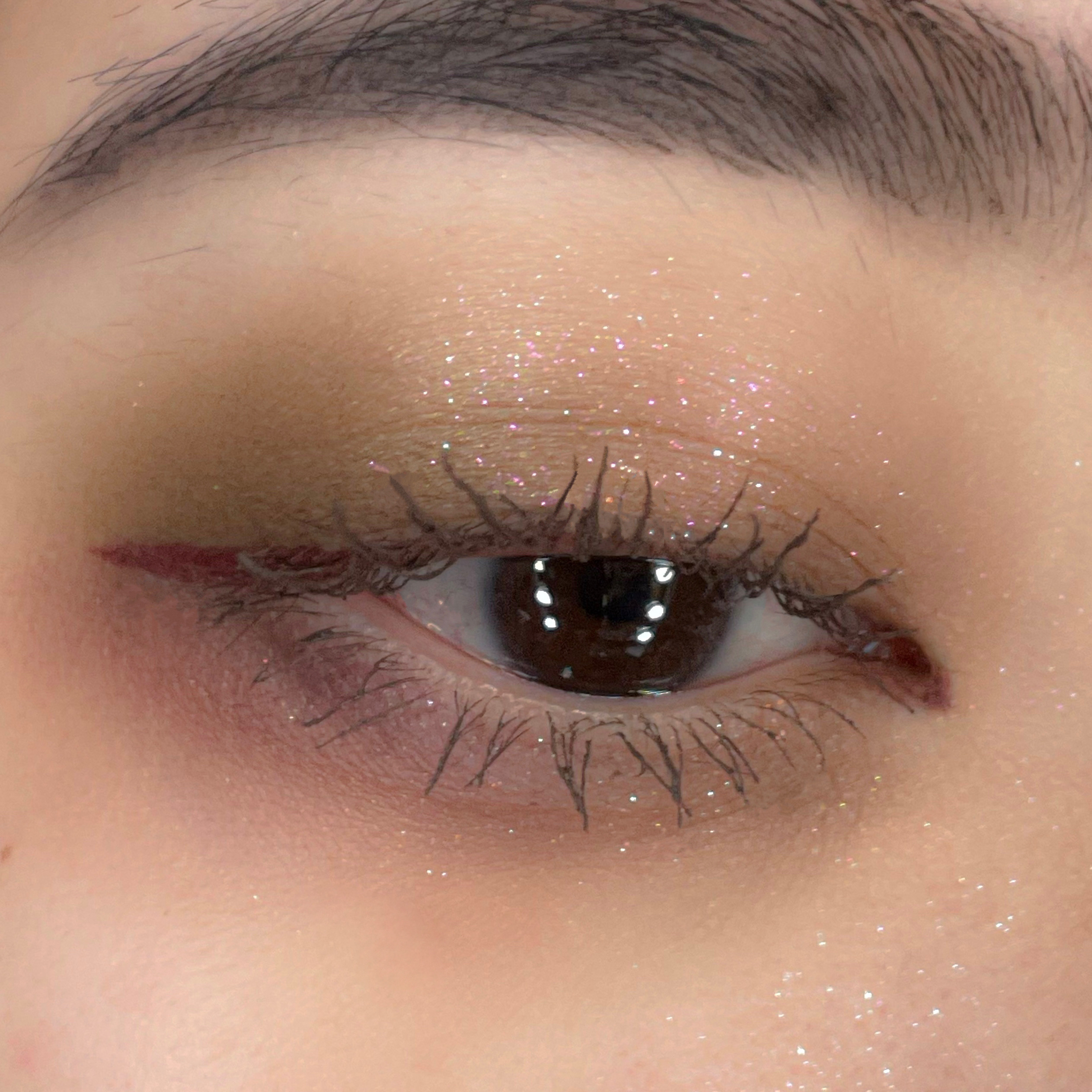 ニュアンスカラーマスカラ 02 ヘーゼルグレージュ/CEZANNE/マスカラを使ったクチコミ（3枚目）