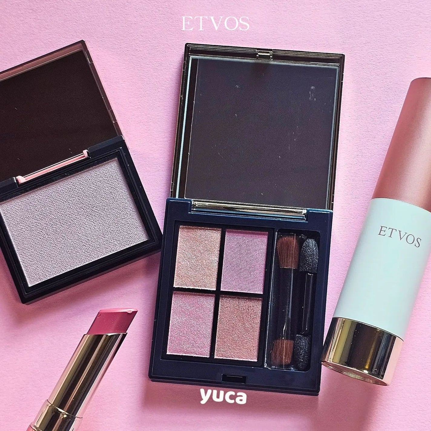 ホリデーコフレ2023〈カームピンク〉/エトヴォス/メイクアップキットを使ったクチコミ(1枚目)