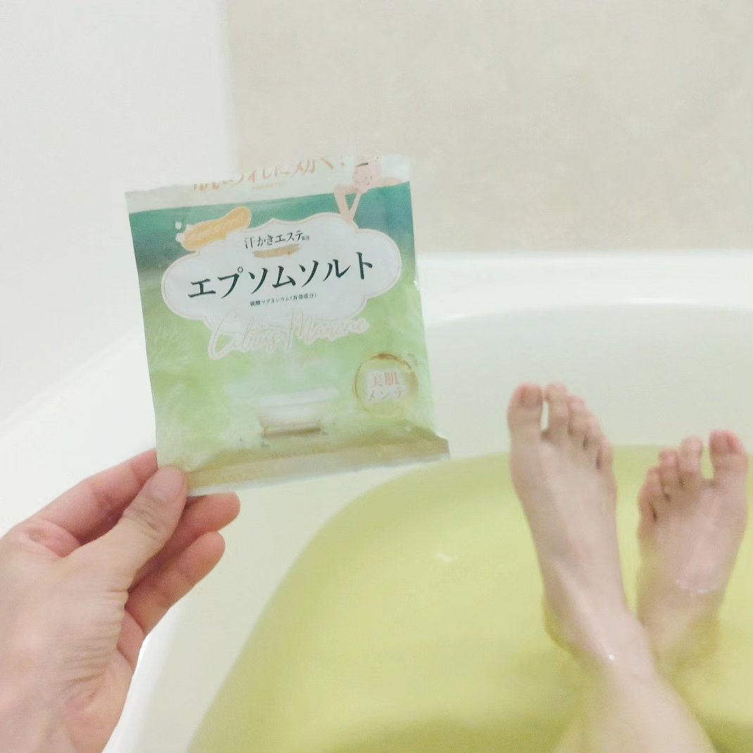 汗かきエステ気分 スペシャリテ エプソムソルト シトラスマリンの香り/マックス/無機塩系入浴剤を使ったクチコミ（3枚目）