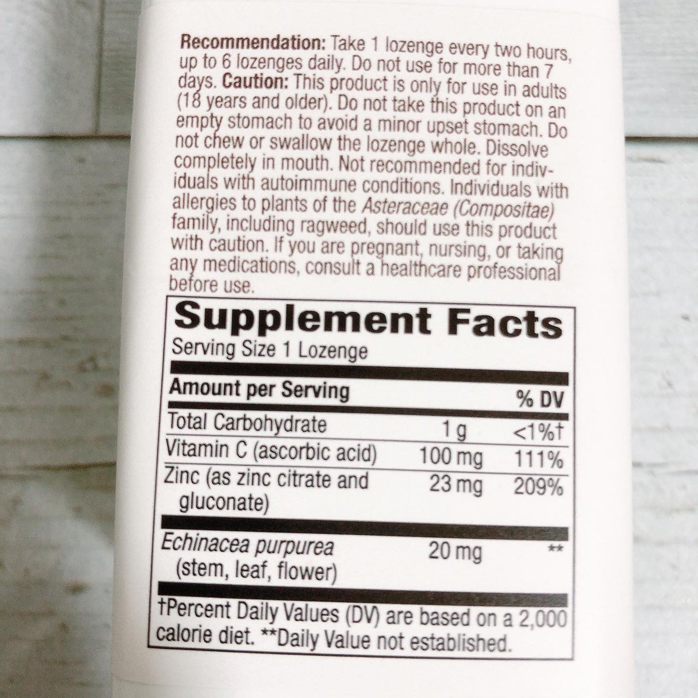 Zinc Lozenges/Nature's Way/健康サプリメントを使ったクチコミ(3枚目)