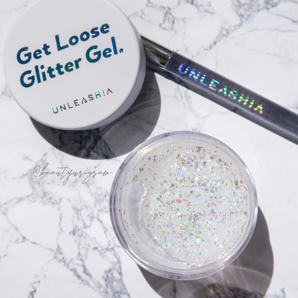 ゲットルーズグリッタージェル/unleashia/グリッターを使ったクチコミ(3枚目)
