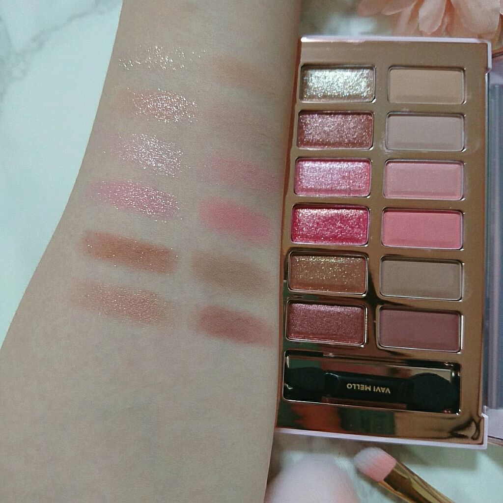 バレンタインボックス3ローズモーメント/VAVI MELLO/アイシャドウパレットを使ったクチコミ(2枚目)